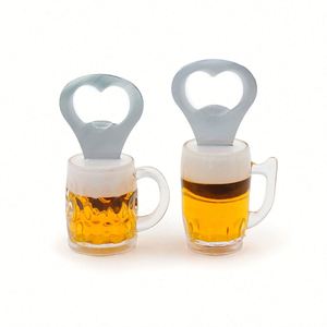 <b>Kitchen</b> Tool Wine Custom Beer Cup Acrylic Glass Fridge Magnetic Bottle Opener - Product Image 1