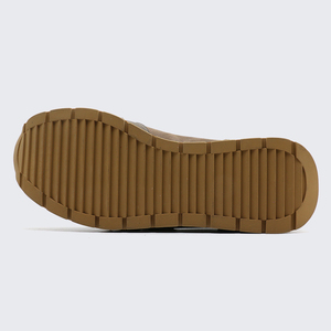 Chaussures pour hommes en cuir véritable fabriquées en usine, baskets personnalisées avec logo, baskets de luxe avec semelle en caoutchouc crêpe - Product Image 4