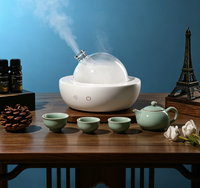 Diffuseur d'arômes en bois massif et verre, humidificateur silencieux pour la maison et la chambre, diffuseur d'huiles essentielles à sept couleurs, parfum frais longue durée