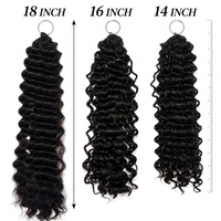 Miracle Knots Haarverlängerungen mit Tiefer Wellentextur, 30 Stränge Synthetische Faser, Leichtgewichtig und Vorgedeelt, Häkelhaar für Schwarze Frauen