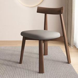 Meubles pour la maison et la salle à manger : Chaises de salle à manger modernes en cuir avec pieds en bois, vente en gros - Product Image 3