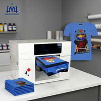 Printer DTG Flatbed A3 dengan Print Head XP600 untuk Pencetakan Langsung ke Kaos dan Pakaian Otomatis