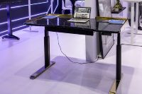 Bureau debout intelligent de luxe avec gestion intégrée des câbles – Bureau debout électrique à hauteur réglable