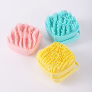 Baño <span class=keywords><strong>para</strong></span> mascotas Cepillo de silicona Cachorro Perro grande Gato Masaje Guantes suaves Baño Suministros de champú <span class=keywords><strong>para</strong></span> mascotas - Product Image 5