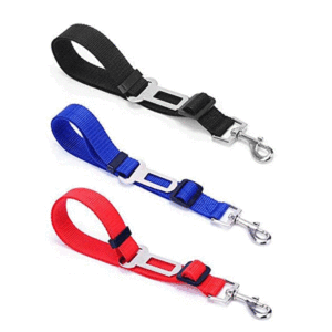 Kingtale-Correa ajustable para perros de alta resistencia, cinturón de seguridad de nailon y cuero para coches con patrón de animales para gatos y mascotas