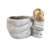 Jardinière décorative en ciment, design Père Noël, idéale pour la maison et le balcon – Nouveauté très prisée