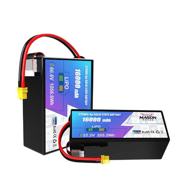 Durable Solid State Battery Pack 265Wh/kg 16Ah 6S 12S 14S 18S Stable Performance Lipo Battery Industrial Drones 10C Discharge