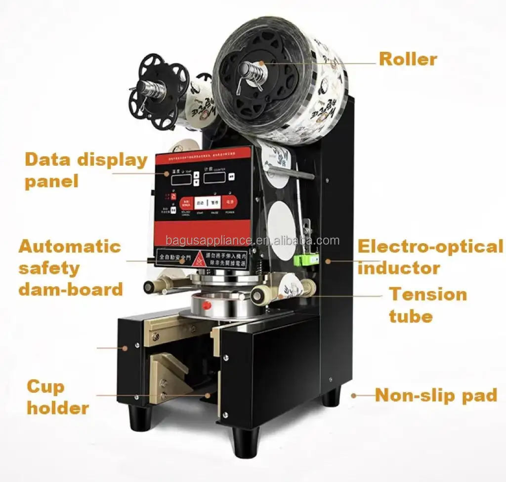 Sıcak satış 2023 kabarcık çay dükkanı CupSealer makinesi