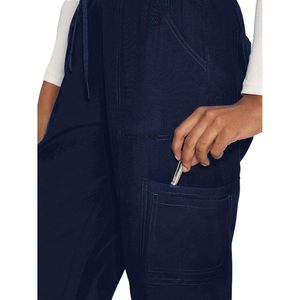 Pantalones Cargo Médicos para Mujer FOXA, Cintura Media, Elásticos, Transpirables, 8 Bolsillos, Corte Holgado, Ropa de Trabajo - Product Image 5