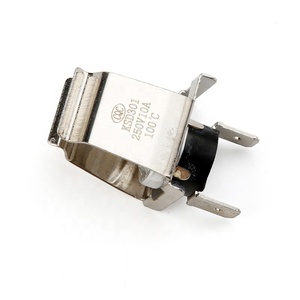 Thermostat en métal KSD301, pince de tuyau, clip, interrupteur thermique à <span class=keywords><strong>action</strong></span> rapide, normalement fermé, 250V 16A pour chaudière, poêle murale - Product Image 2