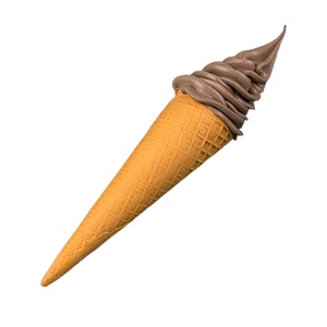 Realistic Music Plastic Ice Cream 26cm Bracket Model Matcha Sweet Mango Soft Serve Machine Display Window <b>Waffle</b> <b>Cone</b> Fake Food - Product Image 5