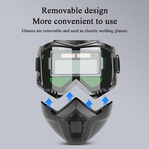 Casco per saldatura auto-oscurante, maschera protettiva di sicurezza resistente per saldatura, molatura, lucidatura e taglio - Product Image 3