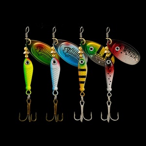 Venta caliente Pesca señuelo cuchara Metal señuelo 7cm 9g 10 colores cebo duro Spinner Pesca - Product Image 1