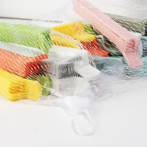 Plastic Seal Clip Set Of 5pcs Custom Logo High Quality Small Colorful Food Bag Dampproof Clamps Plastic Food Coffee Tea Sealing Clips