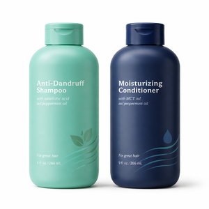 Set de Champú y Acondicionador Anticaspa para <span class=keywords><strong>Cuero</strong></span> <span class=keywords><strong>Cabelludo</strong></span> Seco, Escamoso y con Picazón, Sin Sulfatos ni Parabenos, Set para <span class=keywords><strong>el</strong></span> Cuidado del Cabello e Hidratación del <span class=keywords><strong>Cuero</strong></span> <span class=keywords><strong>Cabelludo</strong></span> - Product Image 1
