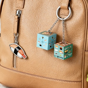 Set de Regalo de Cubo Mágico con Icono de <span class=keywords><strong>Sushi</strong></span> Personalizado, Colección de Rompecabezas con Temática de Comida Japonesa Kawaii, Regalos de Plástico Impresos con UV - Product Image 4
