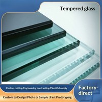 Verre trempé de haute qualité sur mesure, verre flotté ultra clair, prix d'usine