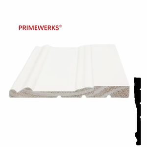 प्राइमवर्क्स बेसबोर्ड मोल्डिंग सफेद ठोस लकड़ी पेंट फ्रेम मोल्डिंग लकड़ी के बेसबोर्ड स्कर्टिंग मोल्डिंग एमडीएफ मोल्डिंग प्राइमेड - Product Image 2