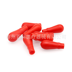 Capuchon en latex de qualité supérieure, pointe rouge, pour pipettes et compte-gouttes de laboratoire - Product Image 1