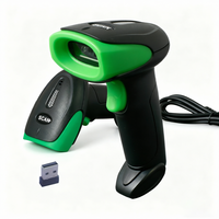 Escáner de Códigos de Barras CQH200BG 3 en 1, Inalámbrico Bluetooth 2.4G y con Cable, para Escanear Códigos 1D/2D en Papel y Pantalla, Compatible con Windows, Android e iOS