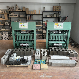 Mesin cetak blok beton 220V-380V, manufaktur batu Paving, mesin pembuat bata interlock semen - Product Image 3