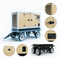 Source d'alimentation active de qualité assurée pour base mobile avec panneau ATS et générateur diesel synchronisé