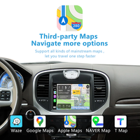 Adaptateur automatique Android Carplay sans fil Azton pour Chrysler 300C 300S 2011-2025 entrée HDMI de caméra AHD de travail
