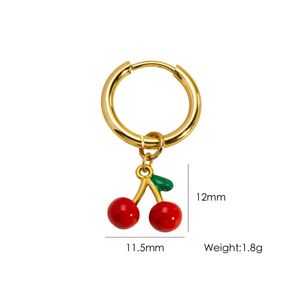 <span class=keywords><strong>Pendientes</strong></span> de fruta de acero inoxidable, moda, melocotón, sandía, melocotón, <span class=keywords><strong>Mango</strong></span>, <span class=keywords><strong>aro</strong></span> antiguo, <span class=keywords><strong>pendientes</strong></span> Huggie, joyería para mujer - Product Image 6