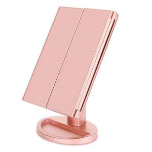 Factory Wholesale Vanity <b>Mirror</b> with Lights Magnification Trifold Makeup <b>Mirror</b> 22 LED Lights Women Gift Led Makeup <b>Mirror</b> - Product Image 6