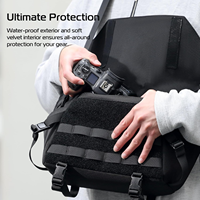 OEM Kamera-Umhängetasche Stativhalter Kleine Kompakte DSLR/SLR/Spiegellose Kameras Wasserabweisende Crossbody-Tasche aus Polyester