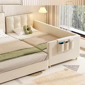 Letto per Bambini dal Design Semplice con Sponda di Sicurezza Letti Piccoli e Grandi Personalizzabili per Neonati e Bambini per Soggiorno e Scuola - Product Image 1