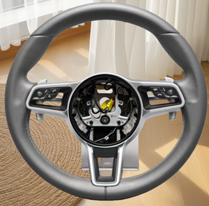 Volante <span class=keywords><strong>de</strong></span> Cuero Personalizado <span class=keywords><strong>de</strong></span> Alta Gama para Porsche 911 992 Cayenne 958 987 Boxster 986 Panamera 970 Taycan Macan - Product Image 6
