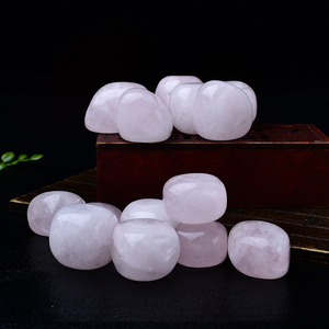 Đá thạch anh hồng tự nhiên hình oval cao cấp, bán chạy năm 2025, dùng để thiền định và chữa bệnh - Product Image 5