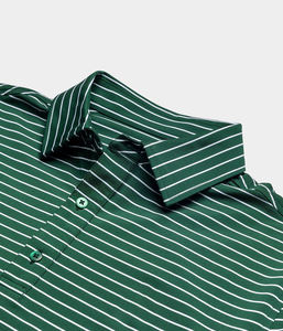 Logotipo personalizado Sublimación Rendimiento Deportes al aire libre Absorbe la humedad 88% Poliéster 12% Spandex Hombres Rayas grandes Golf Camisas Polo - Product Image 4