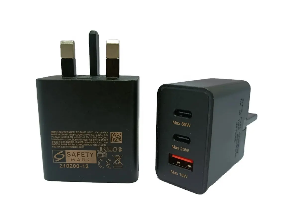 Pengisi daya dinding USB Multi-Port 65W untuk berbagai perangkat