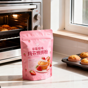 Bolsas Doypack Personalizadas con Logotipo, Bolsas con Cierre de Mylar <span class=keywords><strong>para</strong></span> Alimentos <span class=keywords><strong>para</strong></span> Mascotas, Té, Bocadillos, Dulces, Nueces - Material PET Reciclable - Product Image 3