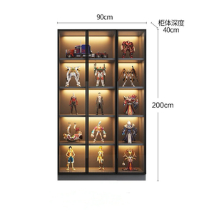 Lego hiển thị tủ Quà Tặng Kệ kính trong suốt tủ trưng bày với dải ánh sáng để sử dụng nhà - Product Image 2