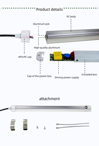 3 năm Bảo hành trong nhà IP65 không thấm nước nft Hệ thống kệ 18W 36W hydroponics phát triển Ống ánh sáng 120cm 90cm 60cm - Product Image 3