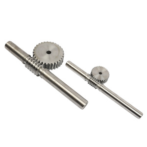 Tornillo sin fin mecanizado CNC de acero inoxidable de precisión personalizado para máquinas de hilar certificadas ISO9001 - Product Image 1
