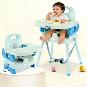 <span class=keywords><strong>Chaise</strong></span> haute multifonction en plastique pour bébés <span class=keywords><strong>et</strong></span> enfants avec plateau, vente en gros - Product Image 1