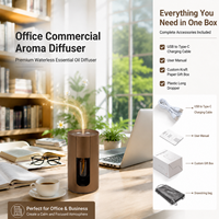 HIITII Meilleur diffuseur d'huiles essentielles sans eau, cadeau de Noël, diffuseur d'arômes professionnel de luxe pour voiture, bureau, hôtel, rechargeable