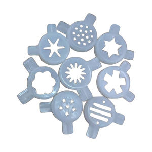 Boquilla con Forma <span class=keywords><strong>de</strong></span> Flor para Máquina <span class=keywords><strong>de</strong></span> Helado Suave, Estrella, Tapa con Forma <span class=keywords><strong>de</strong></span> Estrella para Helado - Product Image 1