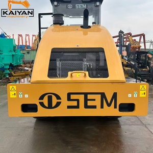 Rouleau compresseur vibrant à tambour unique SEM520 d'occasion de marque S-E-M de haute qualité, 20 tonnes, avec moteur et pompe pour le compactage de l'asphalte et du sol - Product Image 4