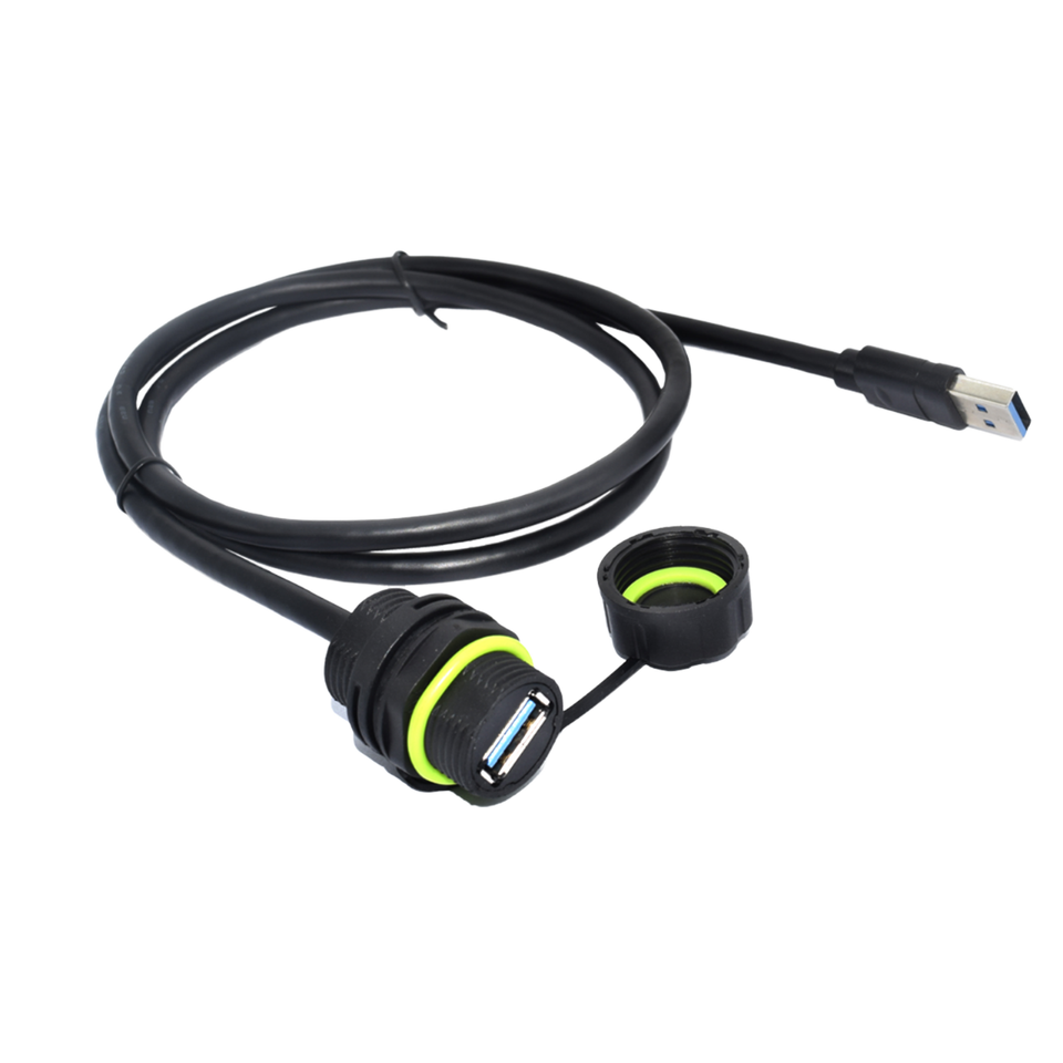 M20 IP68 Waterproof USB 3.0 Male/Female Panel Mount Connector
