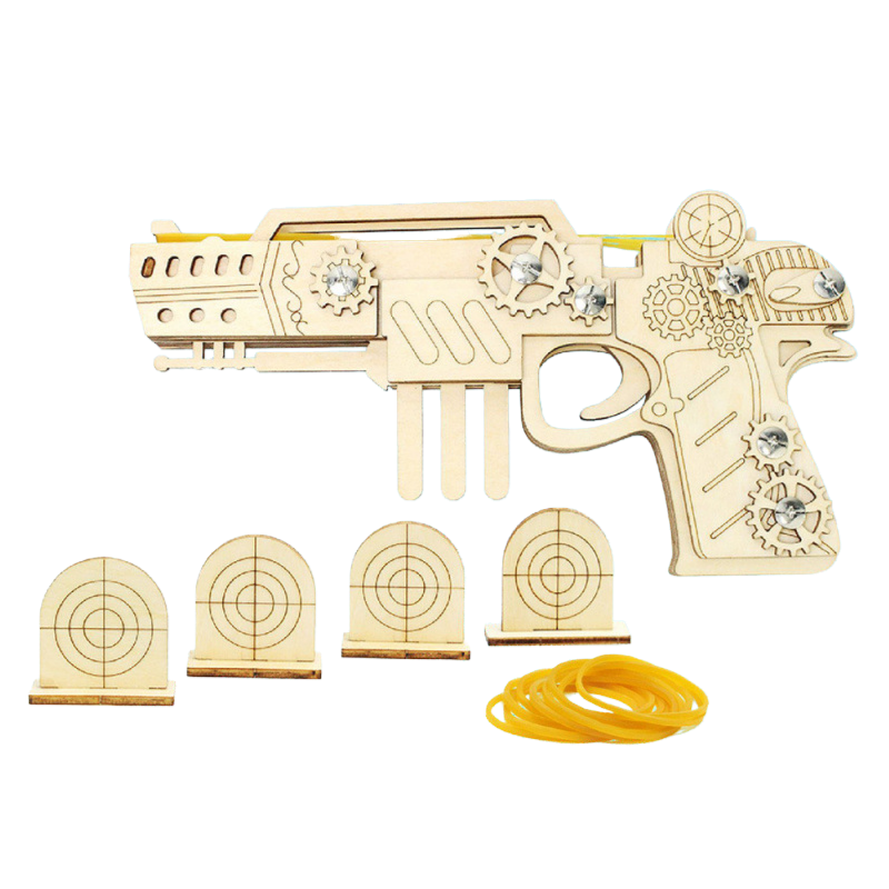 ปืนยิงยางรัดผมสีไม้ธรรมชาติ - เทพแห่งสงคราม