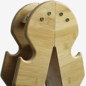 カスタムロゴA型木製ダンベルラックモダン耐久性フィットネス機器ボディービルホームジム収納 - Product Image 4