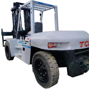 Montacargas Diésel Usado TCM FD100 de 10 Toneladas, Original de Japón, en Buenas Condiciones, Precio Económico para Venta al por Menor en Restaurantes - Product Image 1