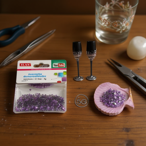 Strass Ilan 3mm Viola 5g per Artigianato e Progetti Fai-da-Te - Product Image 3