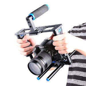 Yelangu Camera Cage For Dslr Aluminum Alloy Dual Handgrips <b>Stabilizer</b> Kit - Product Image 3