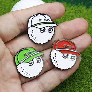 Marcadores de Pelota de Golf de Metal con Diseño de Dibujos Animados, Clip para Gorra, Marcadores de Pelota con Forma de Ficha de Póker, Regalo de Golf para Hombres y Mujeres Golfistas - Product Image 4